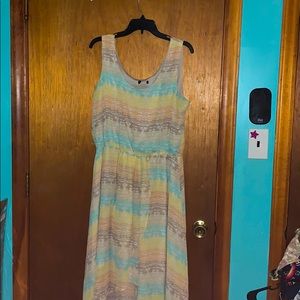 Pastel hi-low dress